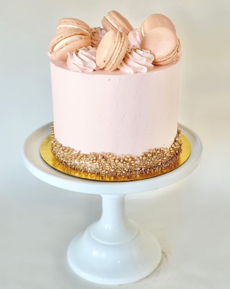 Pink Macaron Cake