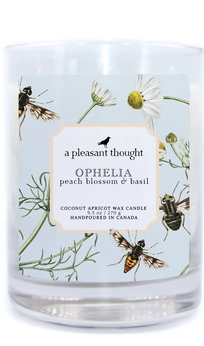 Ophelia | Peach Blossom & Basil | Candle