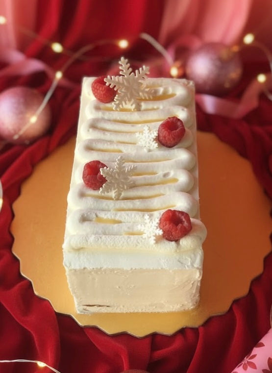 Raspberry Yuzu Bûche de Noë