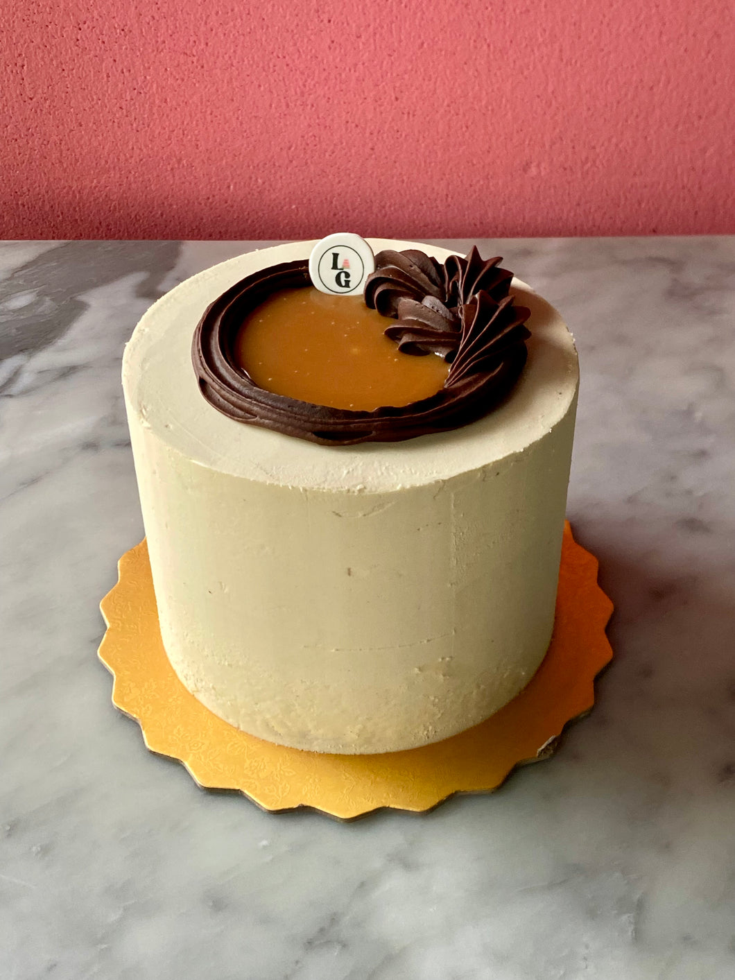 Chocolate Caramel Pecan Cake