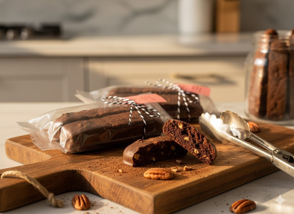 Chocolate Pecan Biscotti
