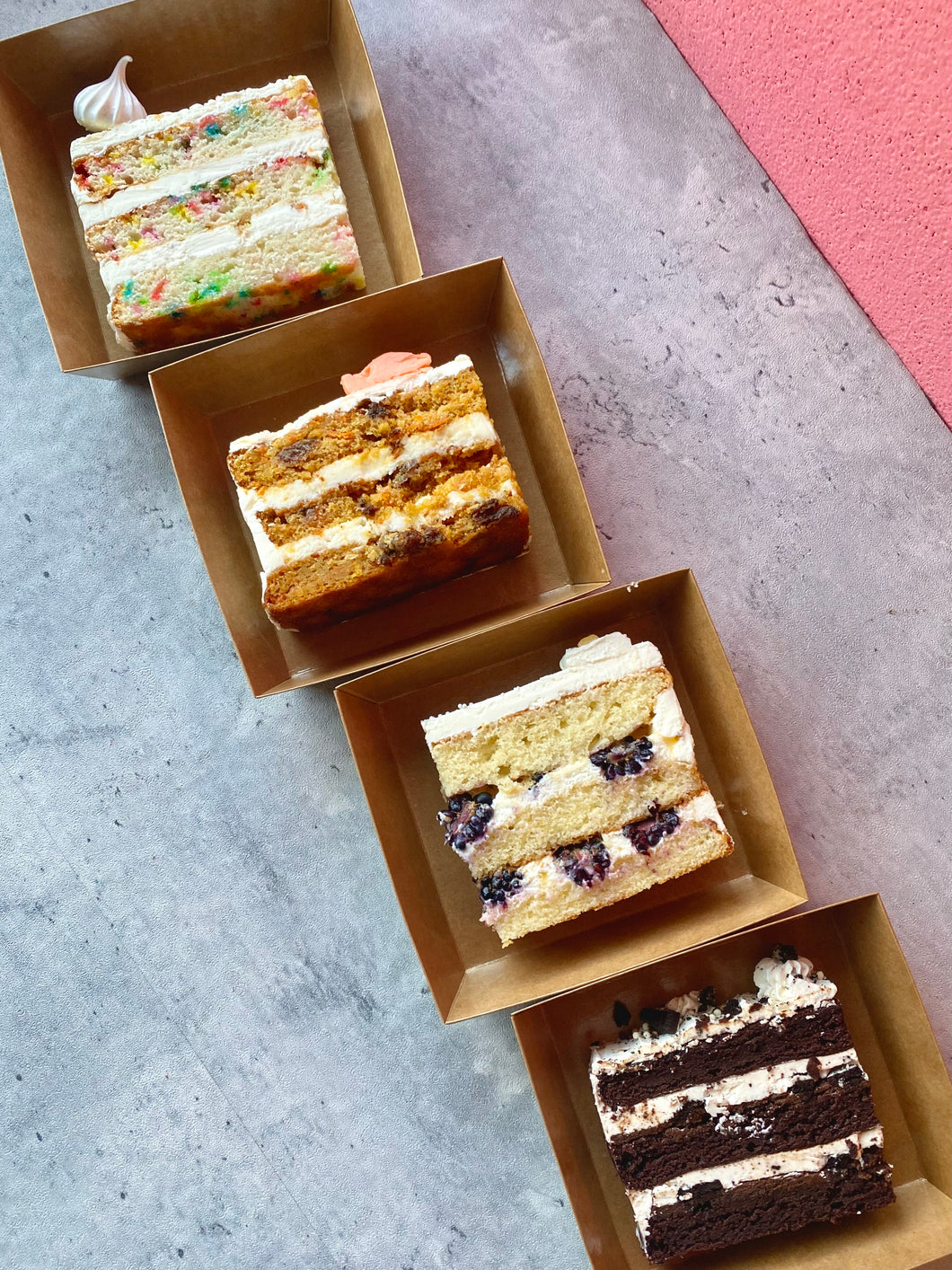 Cakes by the slice