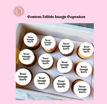 Load image into Gallery viewer, Custom Edible Image Cupcakes
