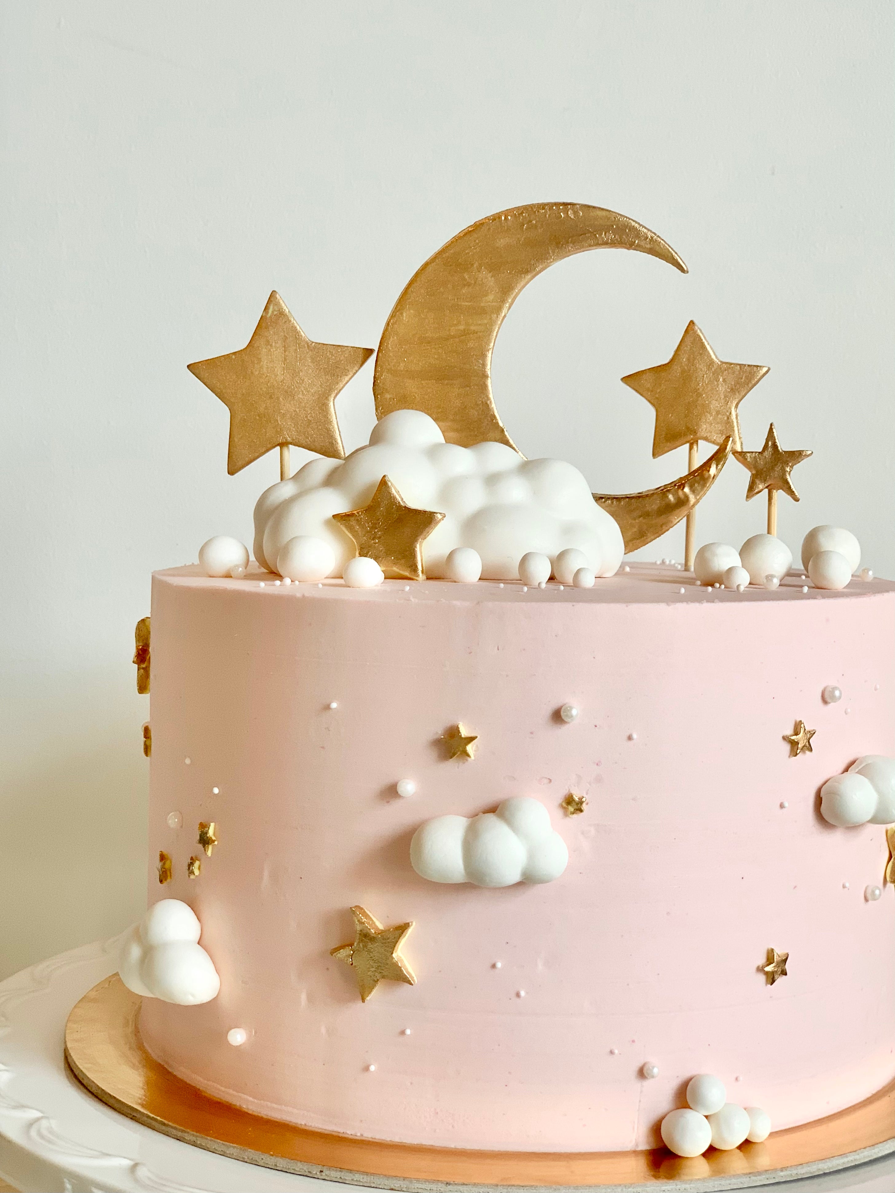 Starry Pink x Moon Themed Cake – Honeypeachsg Bakery