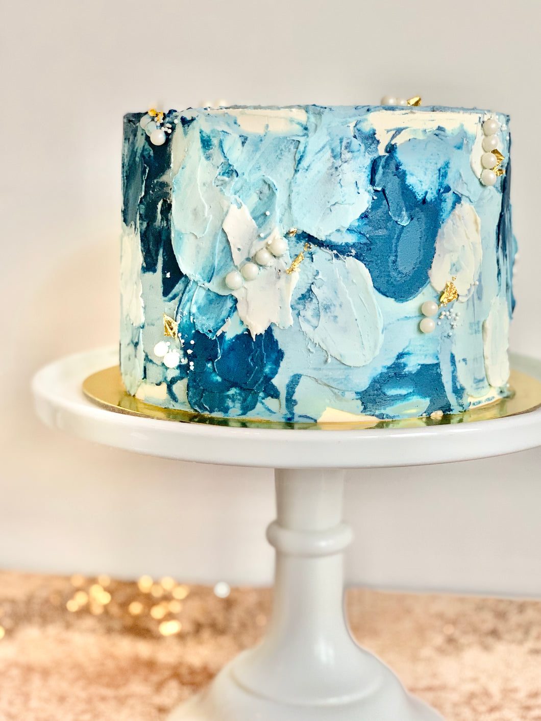 Textured Watercolour Buttercream Cake