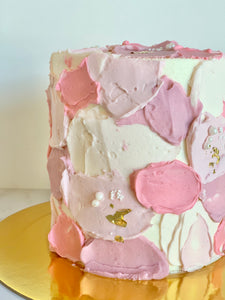 Textured Watercolour Buttercream Cake