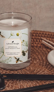 Ophelia | Peach Blossom & Basil | Candle