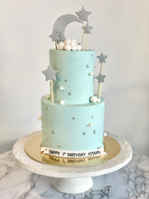 Load image into Gallery viewer, Moon + Stars Celebration Cake
